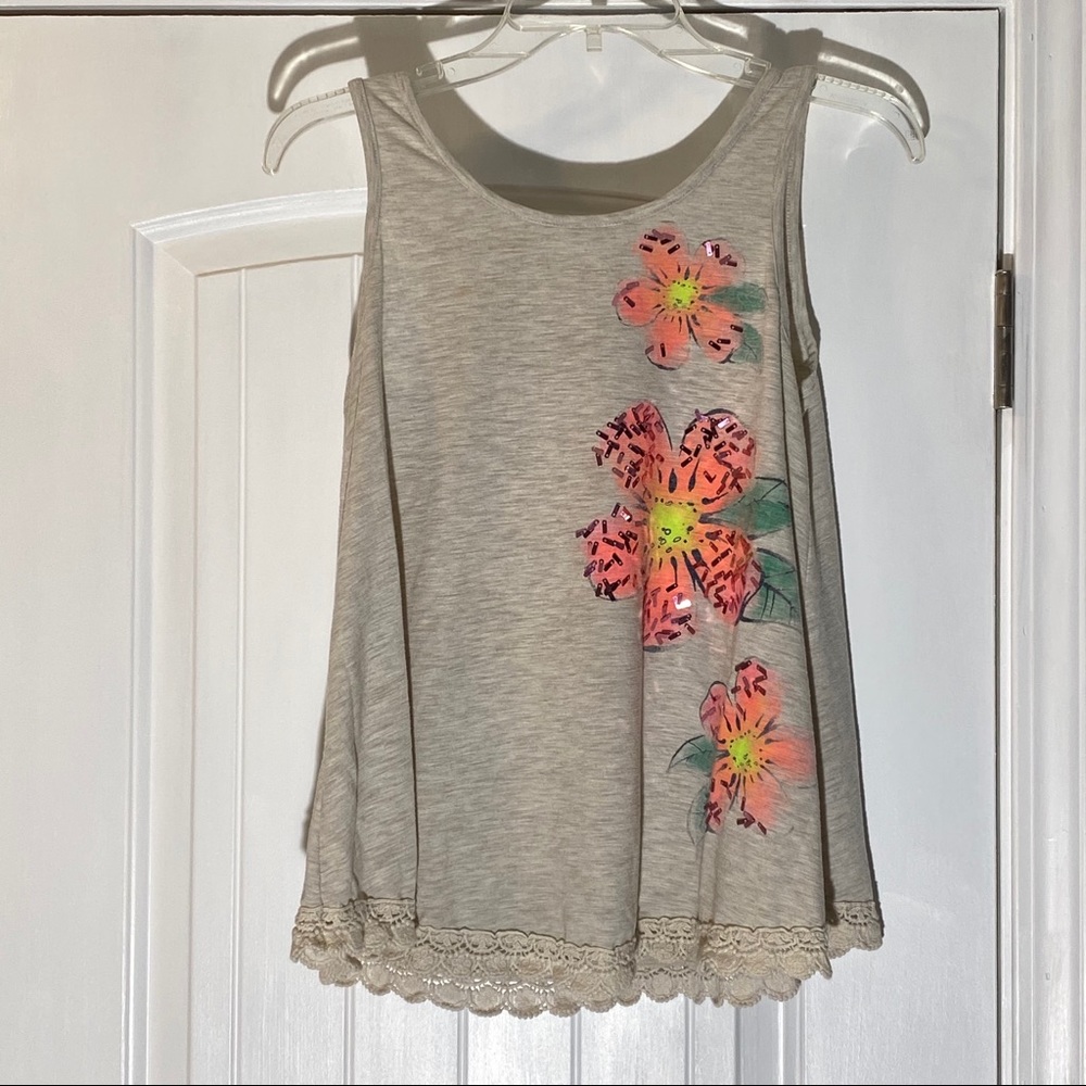 Justice tank top size 16